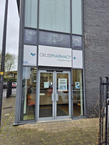 The new Okus Pharmacy & Health Clinic storefront